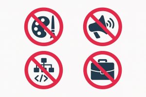 Cosa non facciamo: i limiti che ci poniamo per restare focalizzati