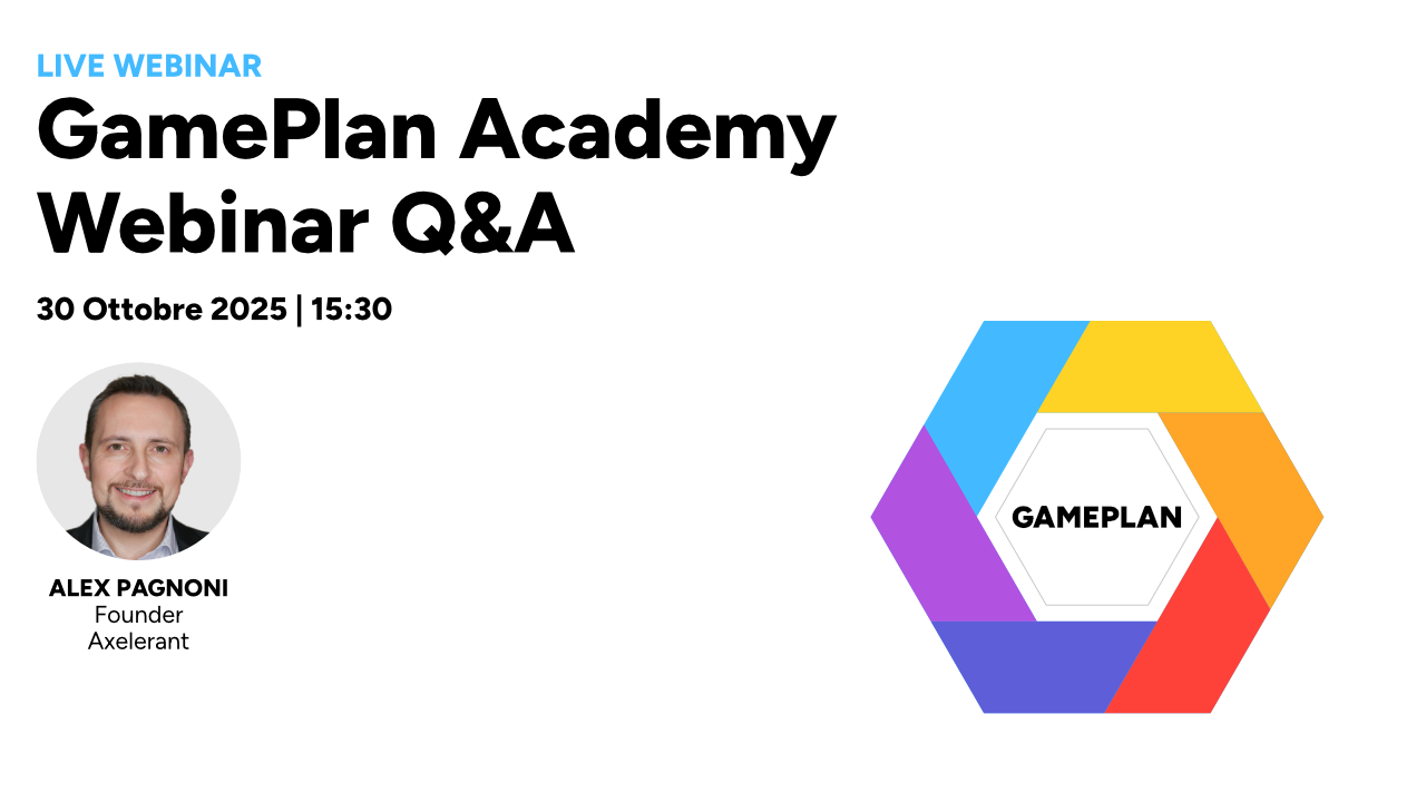 GamePlan Academy - Webinar mensile
